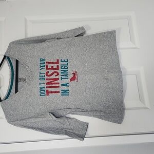 Don't Get Your Tinsel in a Tangle graphic Christmas Holiday t-shirt